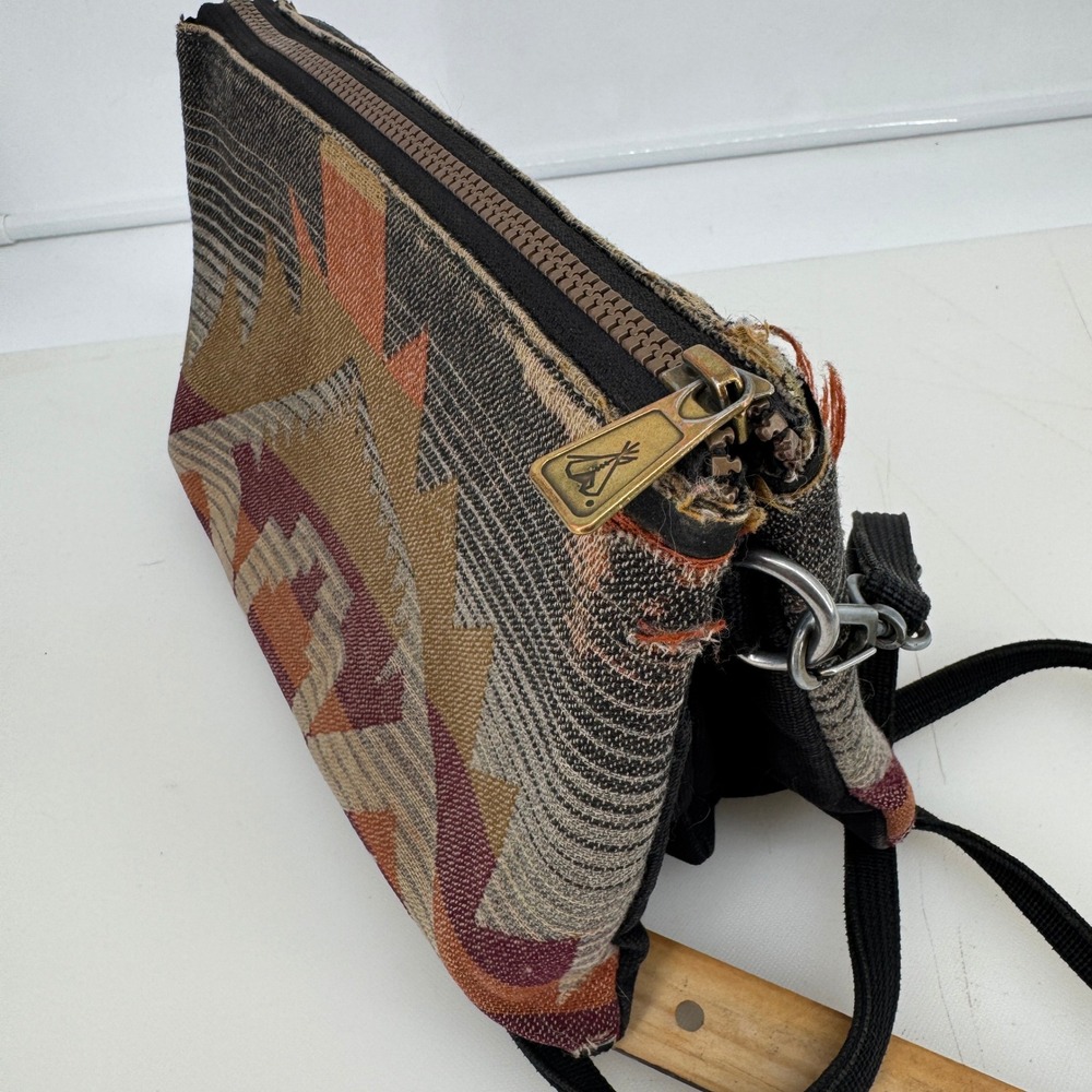 Pendleton Crossbody Bag Woman OS Multi Aztec Wool Rock Creek Western Purse - Picture 8 of 10